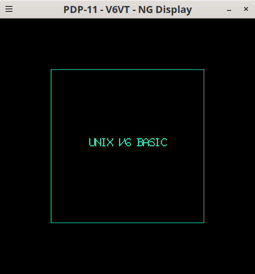 V6 BASIC draw, erase, and display